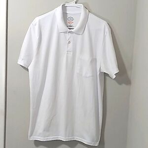 St.Johns Bay White Performance Polo Shirt.